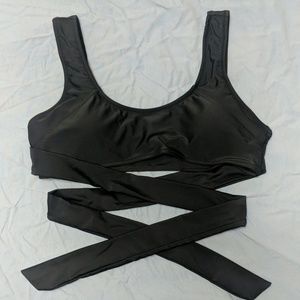 Cupshe black bikini top